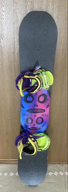 ✨送料無料【板:ステップチャイルド×バイン:デスレーベル】スノーボード3点SET ✨送料無料【板:ステップチャイルド×バイン:デスレーベル