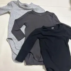 H&M 長袖ロンパース　80 3枚セット