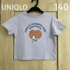UNIQLO UT クロップド グラフィックTシャツ 140cm