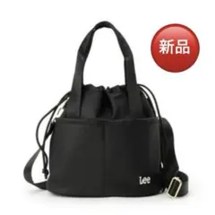 Lee別注 撥水 巾着ショルダーバッグ ブラックのサムネイル
