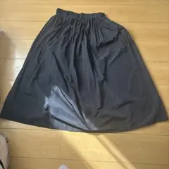 ブラックフレアスカート ゴムウエスト