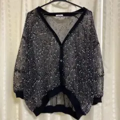 お値下げ！ニコアンド　カーディガン　ブラック　フリーサイズ