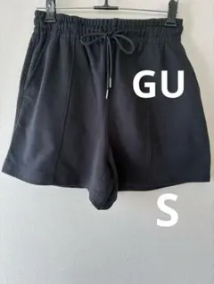 新品未使用✨ GU レディース　黒 スウェットショートパンツ Sサイズ