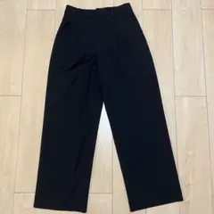ユニクロ タックワイドパンツ（ツータック）黒 Mサイズ 456116