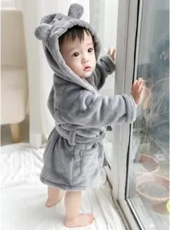 ベビーバスローブ キッズバスローブ ベビーバスタオル フード付き おくるみ 73