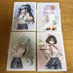 サオリ アツコ ヒヨリ ミサキ ポストカード ブルーアーカイブ