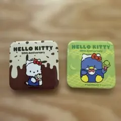 31　サーティーワン　サンリオ　缶バッチ　ポチャッコ タキシードサム