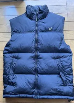 【値下げ】 AMERICAN EAGLE 黒 ダウンベスト