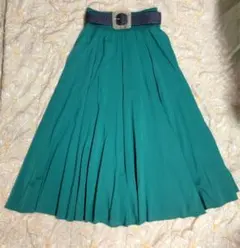 【新品UNITEDARROWS】グリーン フレアスカート