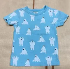 【値下げ】motherways マザウェイズ しろくま柄 Tシャツ　104cmのサムネイル