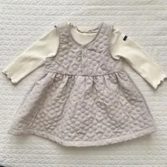 branshes 花柄キルティング ワンピース＋ロンパースset