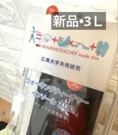 広島大学共同研究 ラボネッツ ウォーキングティーチャー インソール スリム 3Ｌ