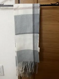 チェック柄マフラー