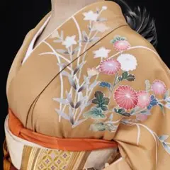 ❰6625❱ フルセット　訪問着　作家　袋帯　帯締め　帯揚げ　正絹　着物　入学式