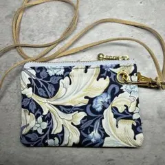 ウィリアム・モリス　パスケース　ファスナー付き