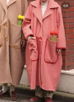 poppy あさぎーにょ ピンク キルティングコート poppy あさぎーにょ ピンク キルティングコート