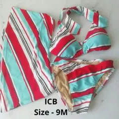icb アイシービー　レディース　水着　　ビキニ　スカート付き　9M