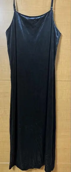 JEANASIS ベロアキャミワンピ