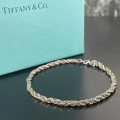 ティファニー ツイストロープチェーンブレスレット 750 925 コンビ
