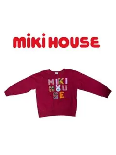 ミキハウス MIKIHOUSE キッズ 120 トレーナー 赤 A253