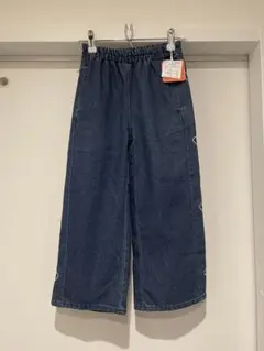 シシュノン　ハート柄ワイドデニム