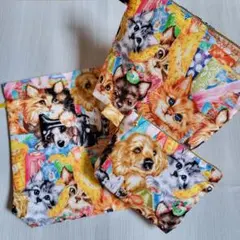 【ハンドメイド】【3個セット】ソーイング　Dogs&Cats