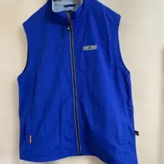 FIRST DOWN ナイロンベスト L ブルー