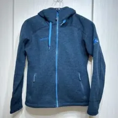 Mammut レディースフリースジャケット フード付き ダークブルー