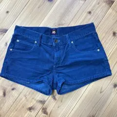 最終値下げ Lee×cherのコラボ コーデュロイショートパンツ M ネイビー