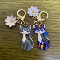 5点目100円♡新品♡ねこちゃん♡チャームセット