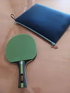 RUIZE 卓球ラケット 緑色 ケース付き