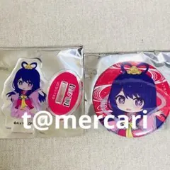 推しの子ORBCAFE オーブカフェ　ミニアクリルスタンド缶バッジ　 星野アイ