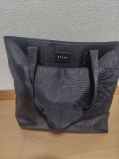 BEAMS ブラック トートバッグ 大きめ