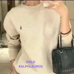 極美品✳︎ポロラルフローレンライトベージュ大人気スウェットトレーナーM正規品
