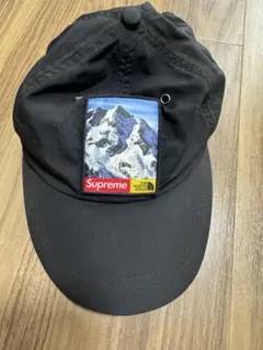 THE NORTH FACE Supreme ブラックキャップ Supreme×THE NORTH FACE 'Leather 6 Panel Cap'レザーキャップ 6