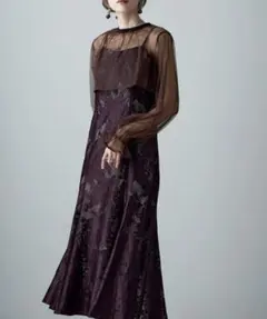 etoll. 3wayシフォンボレロ&レースキャミドレス