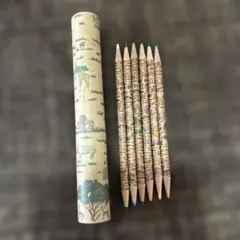 動物柄色鉛筆6本セット