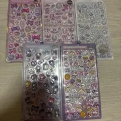 ボンボンドロップシール 5点セット 立体シール