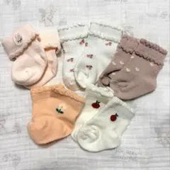 ベビー靴下(7〜9cm)新生児サイズ5足セット