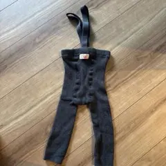 Sila's ダークグレー ベビータイツ サスペンダー付き