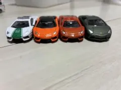 ランボルギーニ アヴェンタドール ミニカー 4台セット