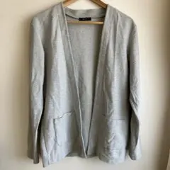 COMME CA ISM グレー カーディガン M ライトグレー
