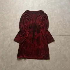 grunge skull long sleeve t-shirt y2k red