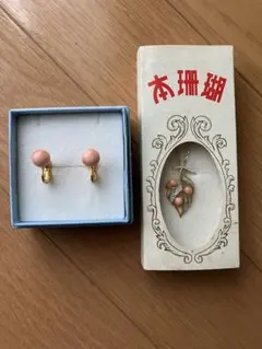 本珊瑚　ネックレス　イヤリング