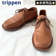 未使用品✨　trippen SHEET レザーシューズ　スクエアトゥのサムネイル