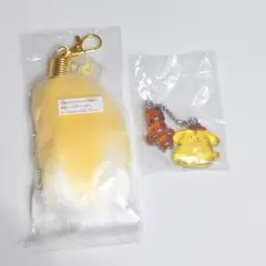 ポムポムプリン 2点セット なかよしドロップチャーム しっぽチャーム