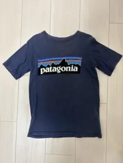 patagonia ネイビー キッズTシャツ XS