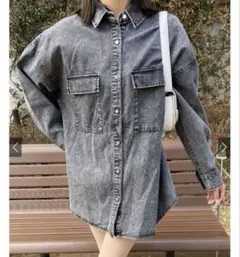 新品 ❤︎ グレイル　デニムジャケット　デニムシャツ　トップス　デニム　ジャケット