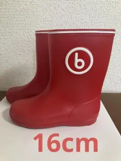 beams 長靴　16cm レッド