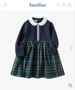 【新品タグ付き】ファミリア　ワンピース　100cm